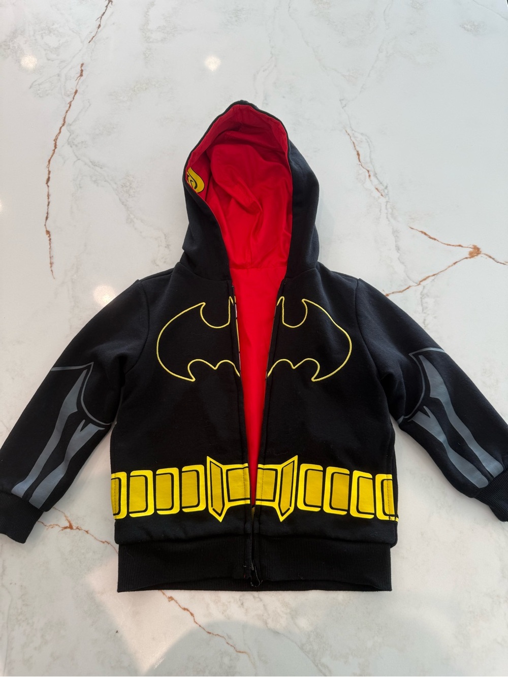 DC Reversible Batman / The Flash - Black & Red  Hoodie